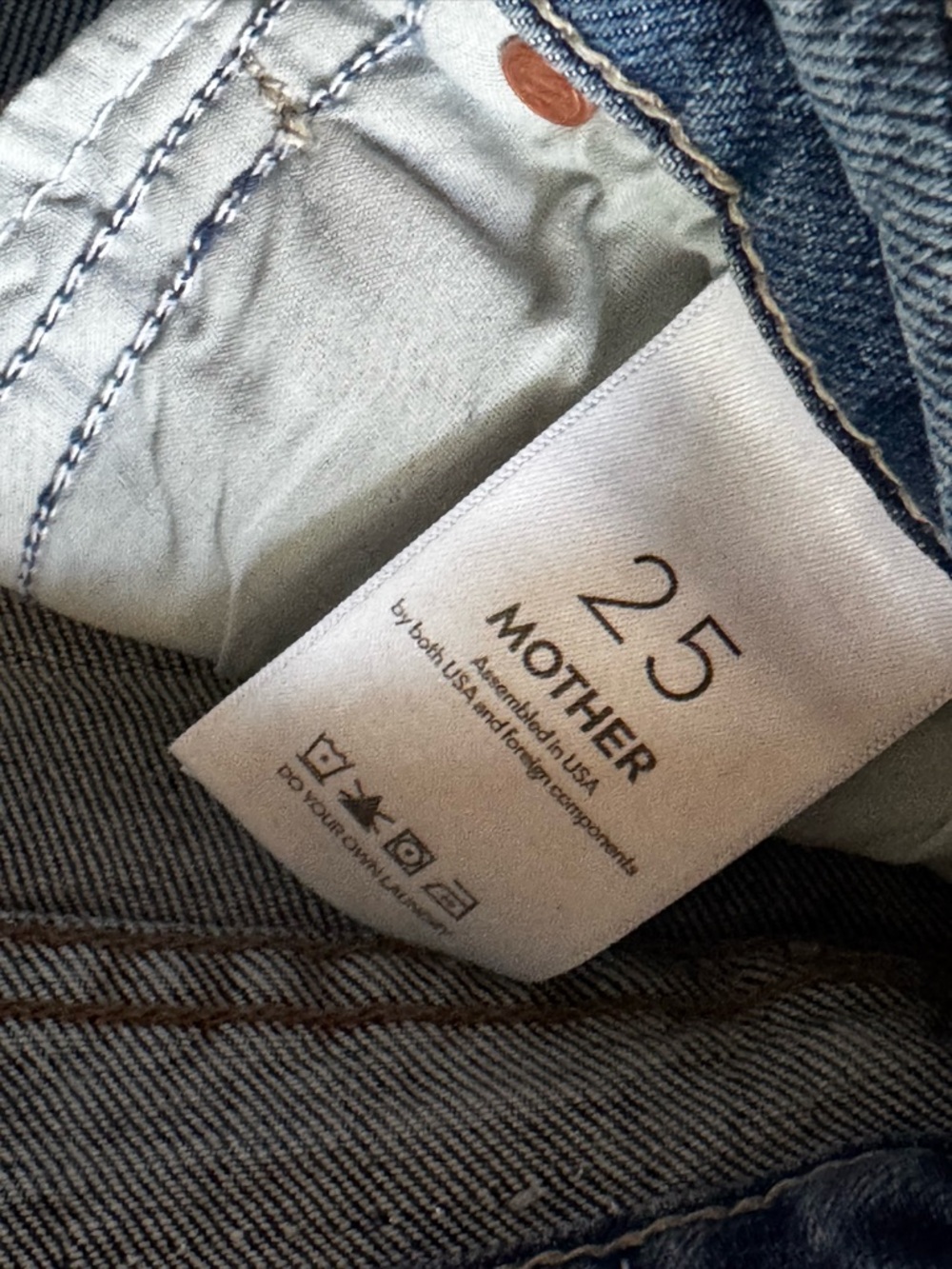 NEW MOTHER The Dazzler Flood Mid-Rise  Straight Leg Jeans - Picture 7 of 8